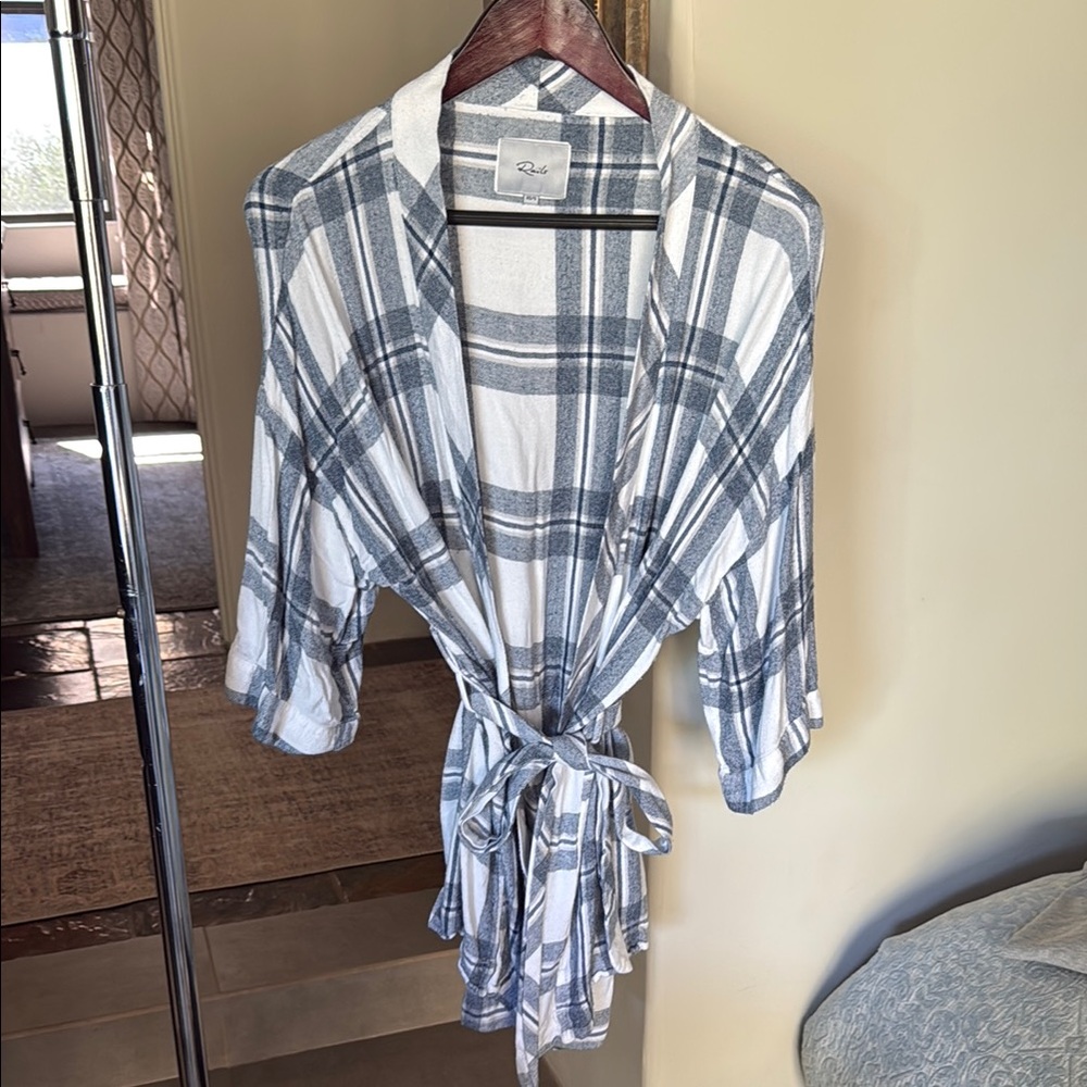 Rails Blue and White Plaid Garment